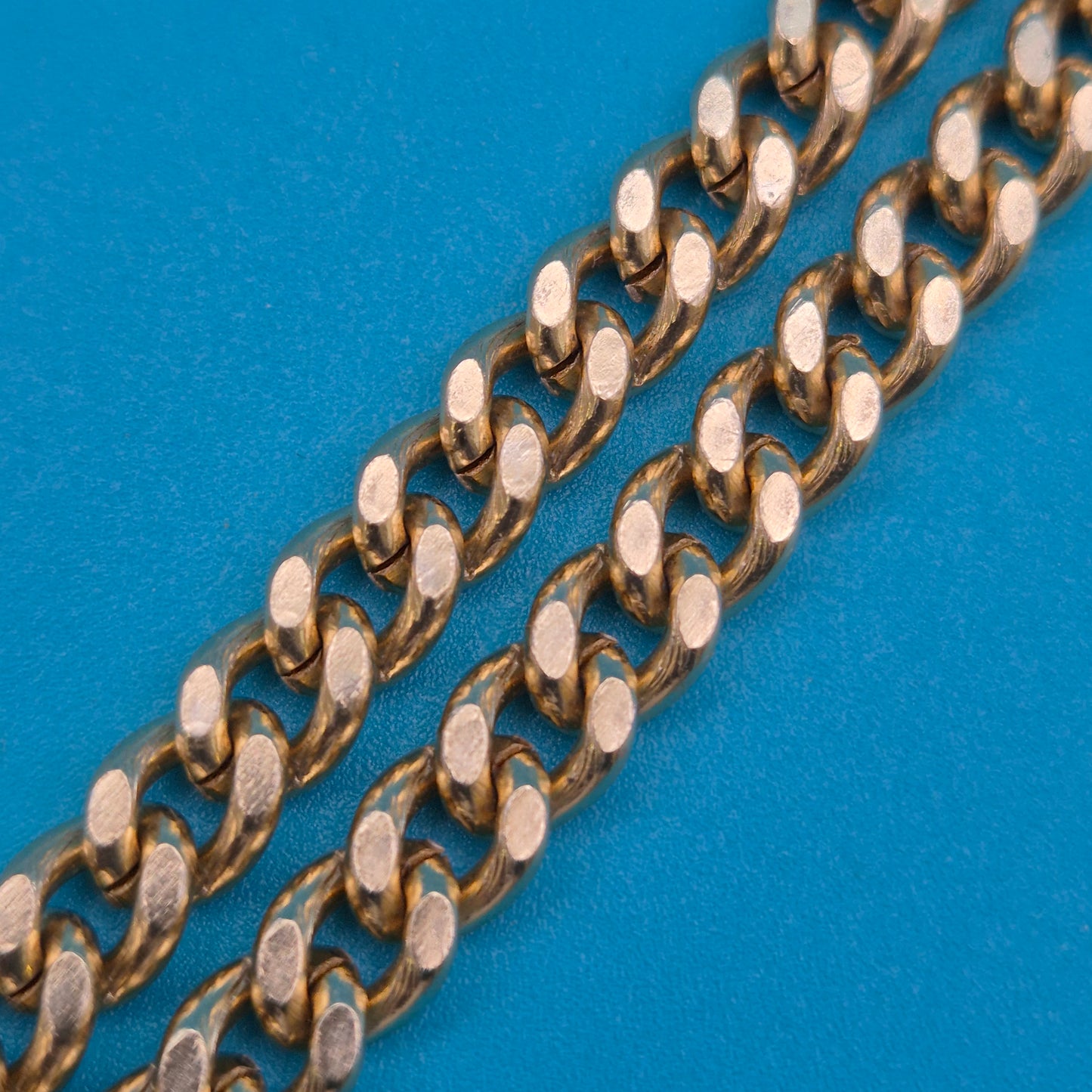 Klassische Goldfarbene Panzerkette | Vintage Statement Kette