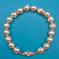 Elegantes Vintage-Perlenarmband mit Strass-Verzierungen und Schließe