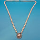 Elegante Vintage Perlenkette mit glitzerndem Strass-Statement-Verschluss