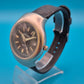 Vintage NovaStar Quarzuhr mit Datumsanzeige und schwarzem Armband