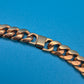 Klassische Panzerkette | Goldfarbene Gliederkette | 38 cm | Vintage Style