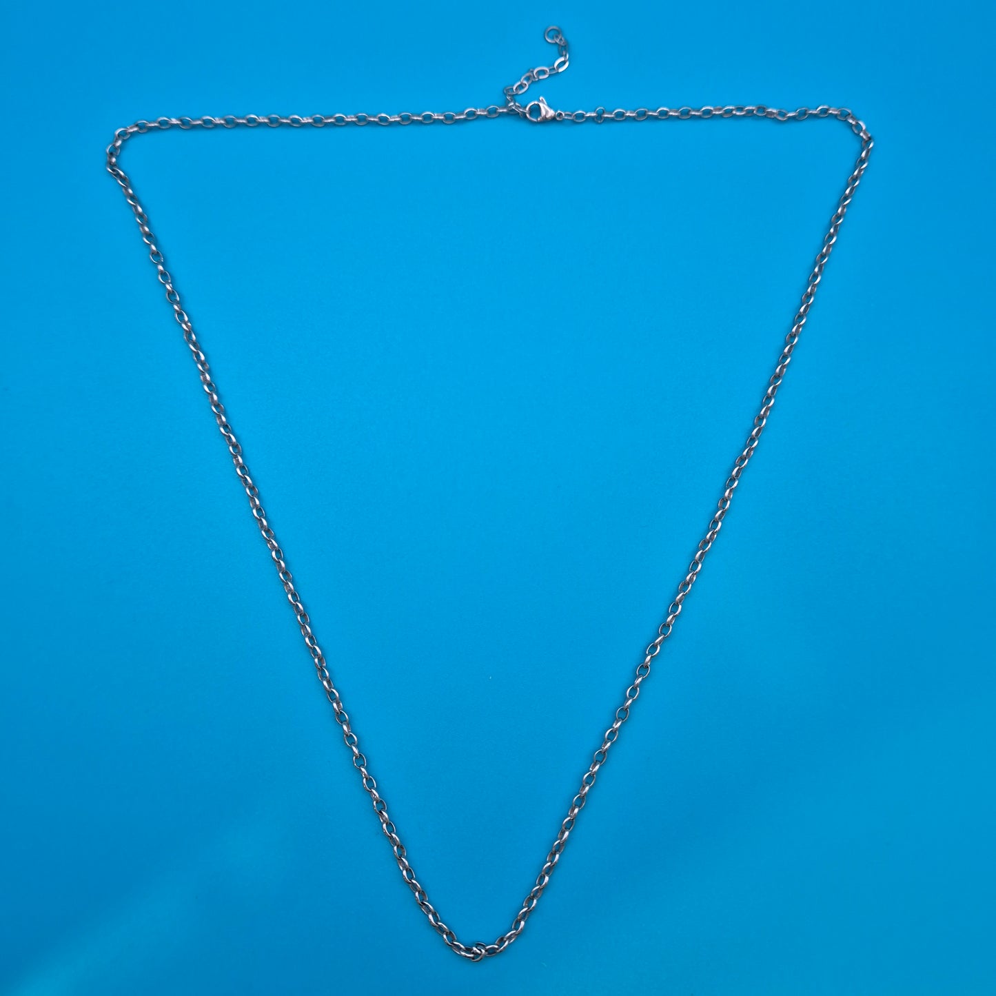 Klassische schlichte Silberkette 34cm