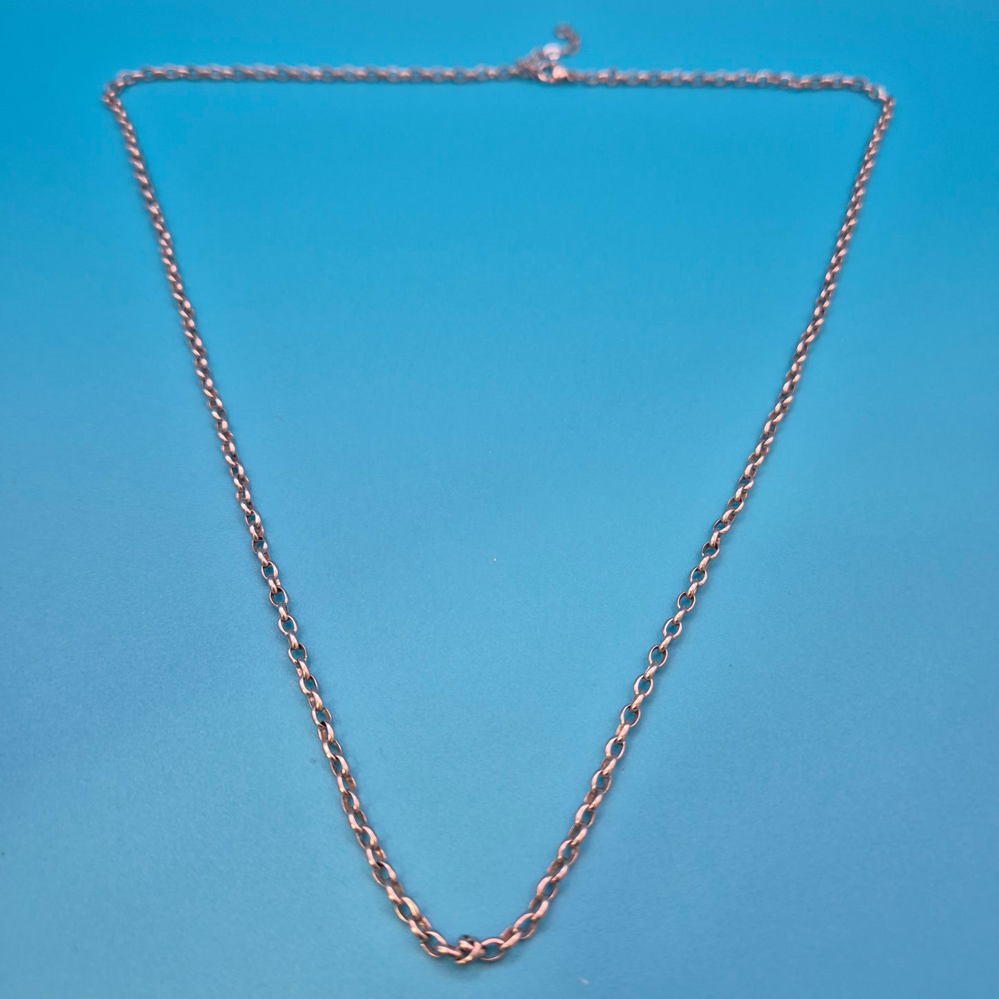 Klassische schlichte Silberkette 34cm