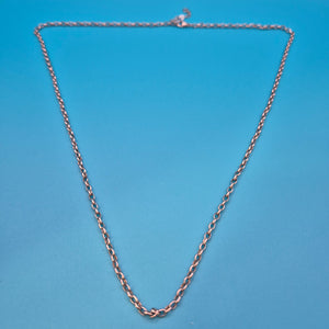 Klassische schlichte Silberkette 34cm