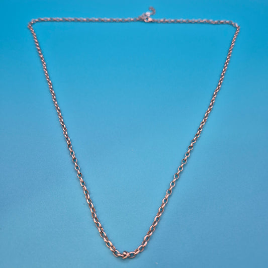 Klassische schlichte Silberkette 34cm
