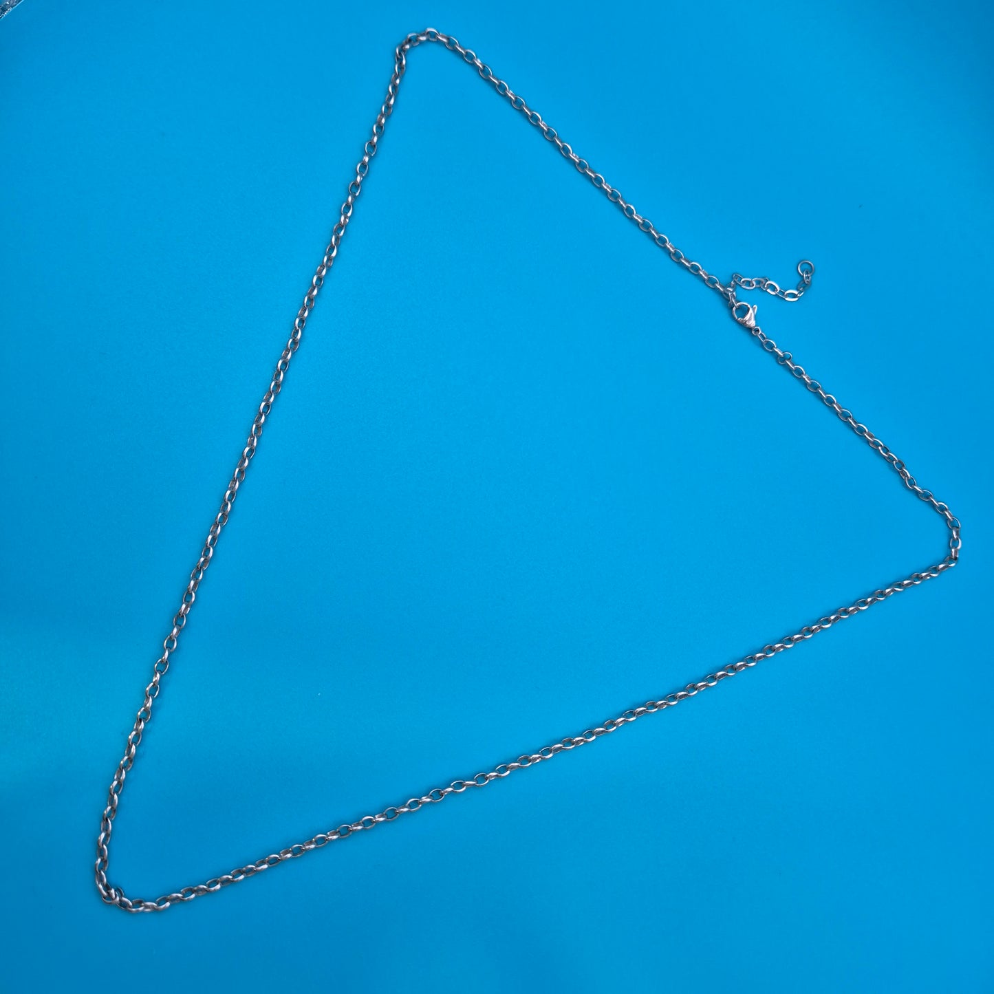 Klassische schlichte Silberkette 34cm