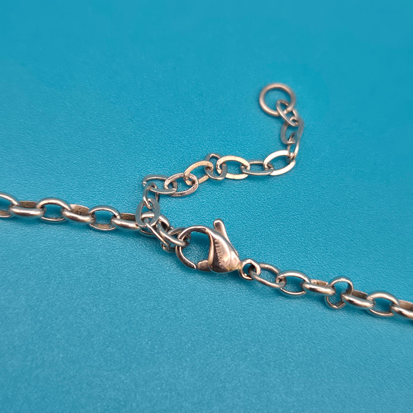 Klassische schlichte Silberkette 34cm