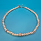 Elegante Vintage Perlenkette mit Kristall-Akzenten und Strasskugel