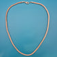 Elegantes Vintage Mesh-Armband in Roségold-Optik 20 cm