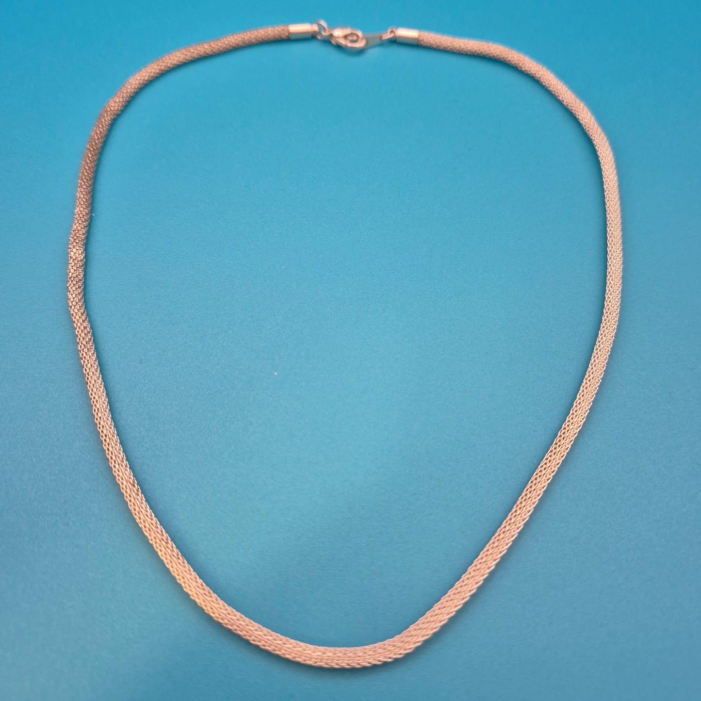 Elegantes Vintage Mesh-Armband in Roségold-Optik 20 cm