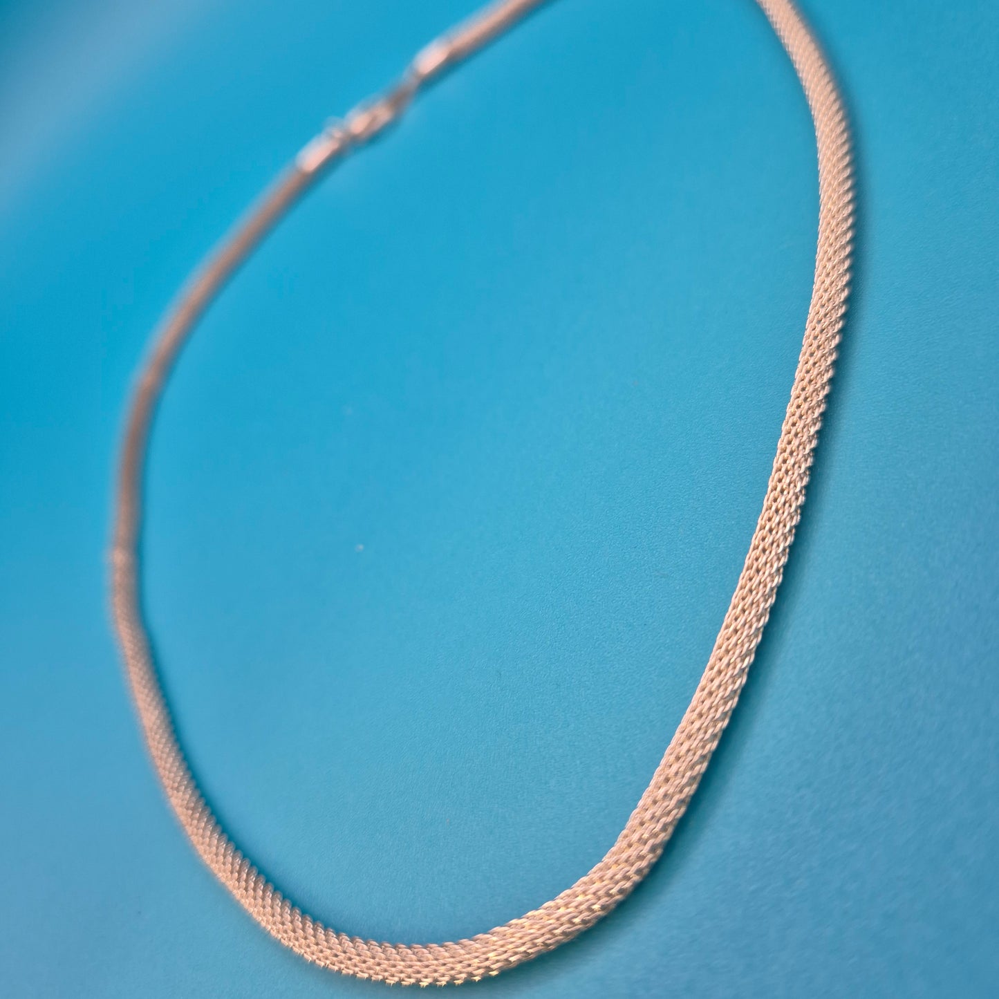 Elegantes Vintage Mesh-Armband in Roségold-Optik 20 cm