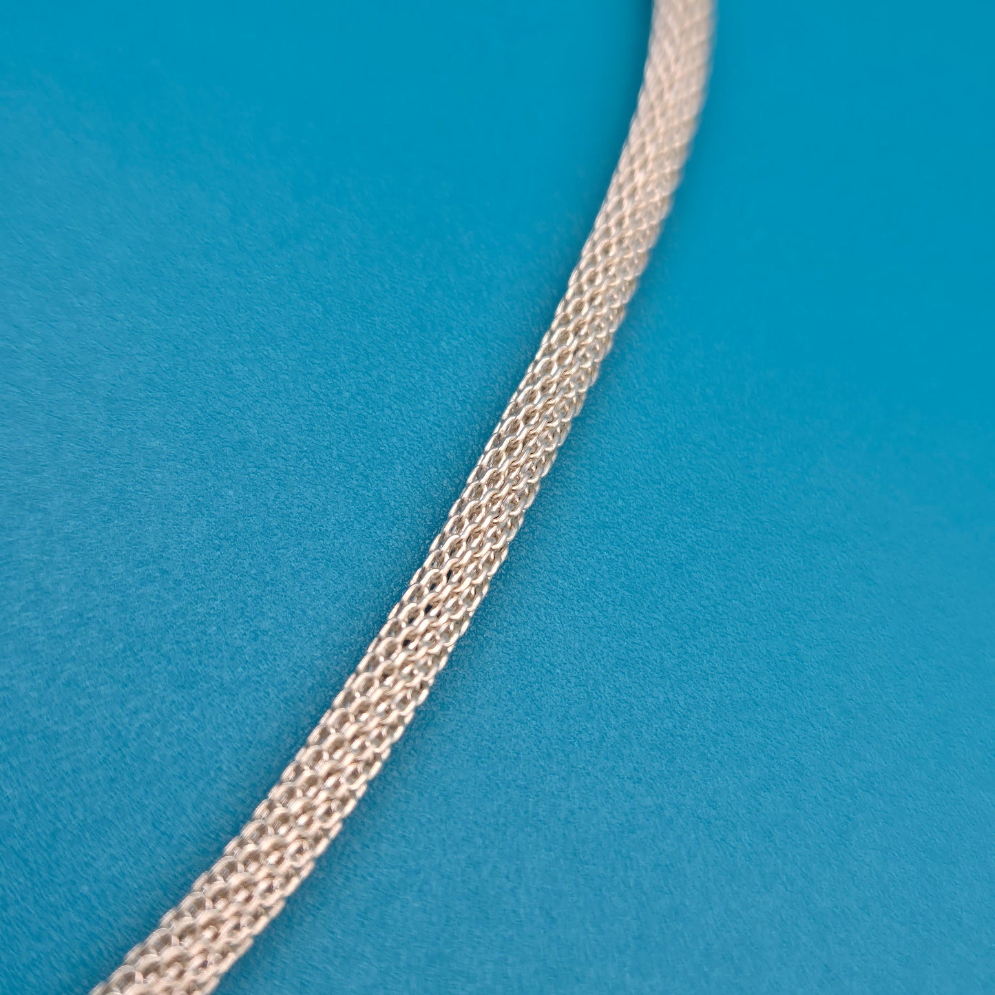 Elegantes Vintage Mesh-Armband in Roségold-Optik 20 cm