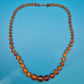 Elegante Vintage Bernstein-Kette mit Farbverlauf – 30 cm