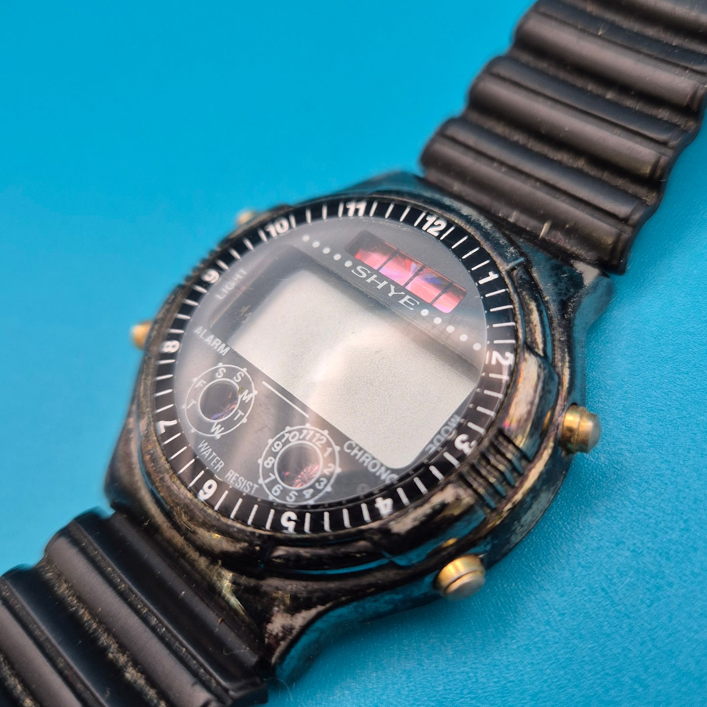 Vintage SHYE Digitaluhr Taucheruhr Sportuhr 90er Jahre Retro Style