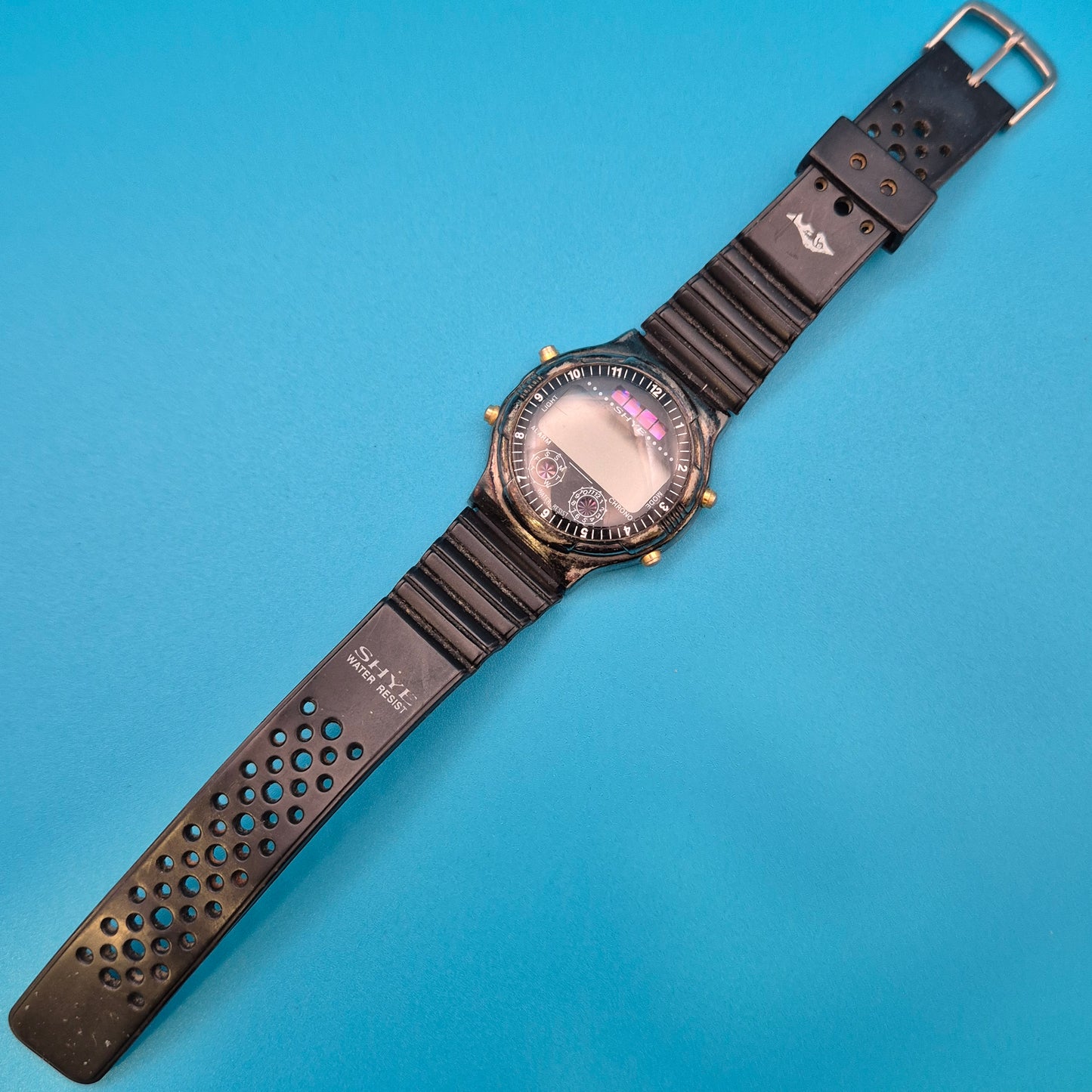 Vintage SHYE Digitaluhr Taucheruhr Sportuhr 90er Jahre Retro Style