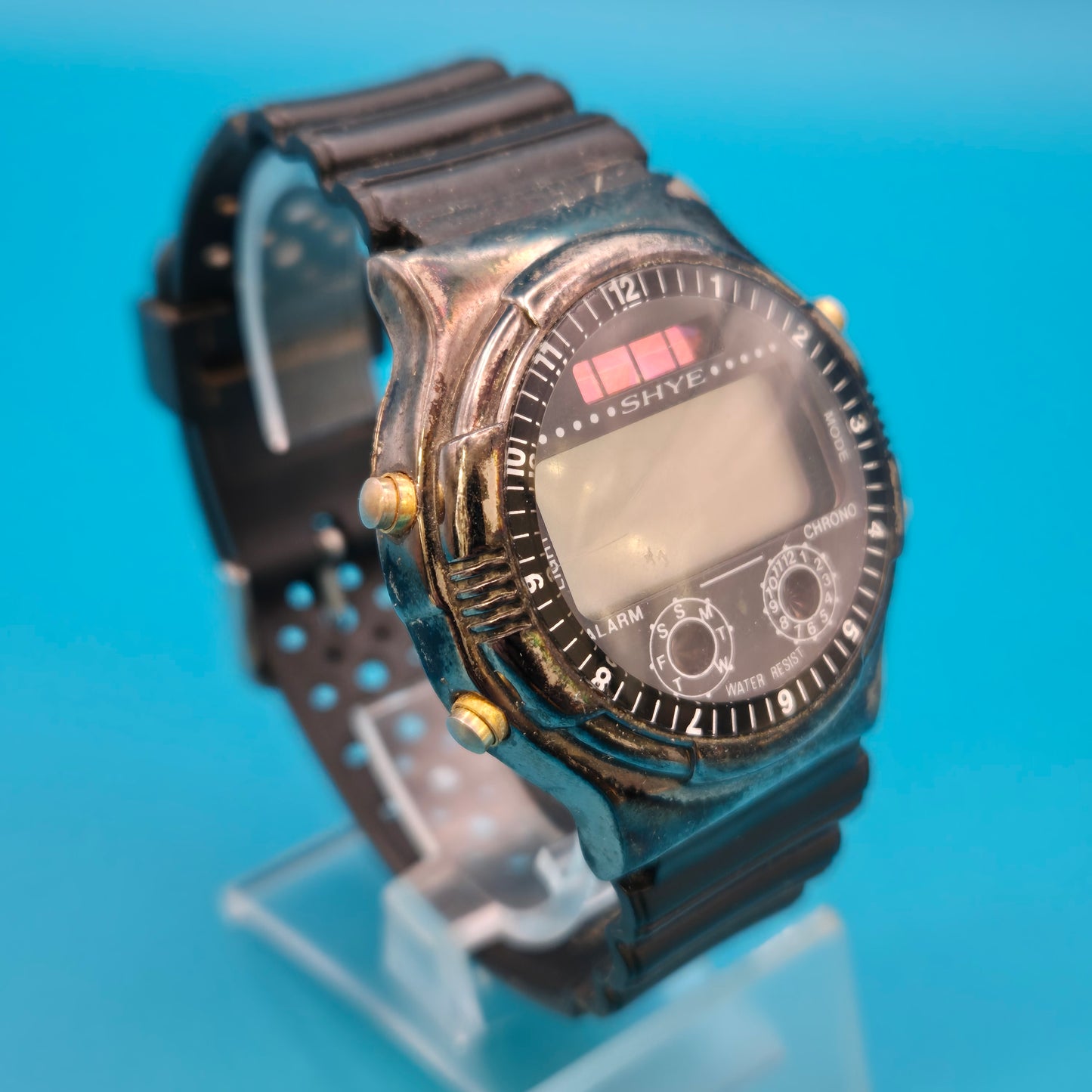 Vintage SHYE Digitaluhr Taucheruhr Sportuhr 90er Jahre Retro Style