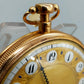Seltene Antike Spindeltaschenuhr Prunk-Taschenuhr Gold 24K 1949