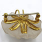 Exquisite Blumen-Brosche/Nadel in 18k Gelbgold - Signiert von I.B