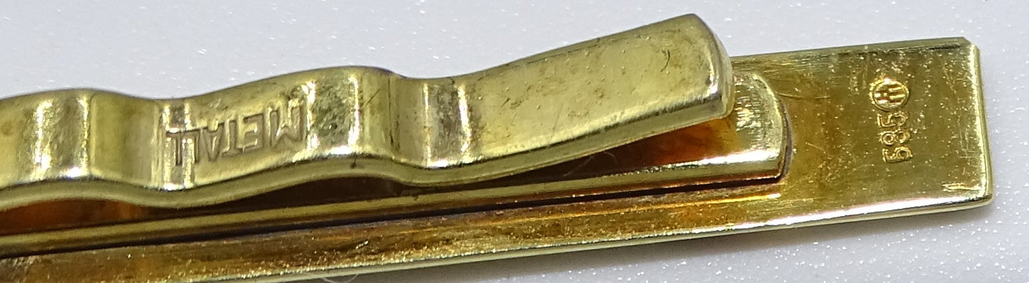 Krawattenklammer Gelbgold 585