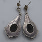 Exquisite Silber ART DECO Ohrringe mit Onyx