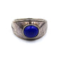 Eleganter Lapis Lazuli Silberring  - Größe 60