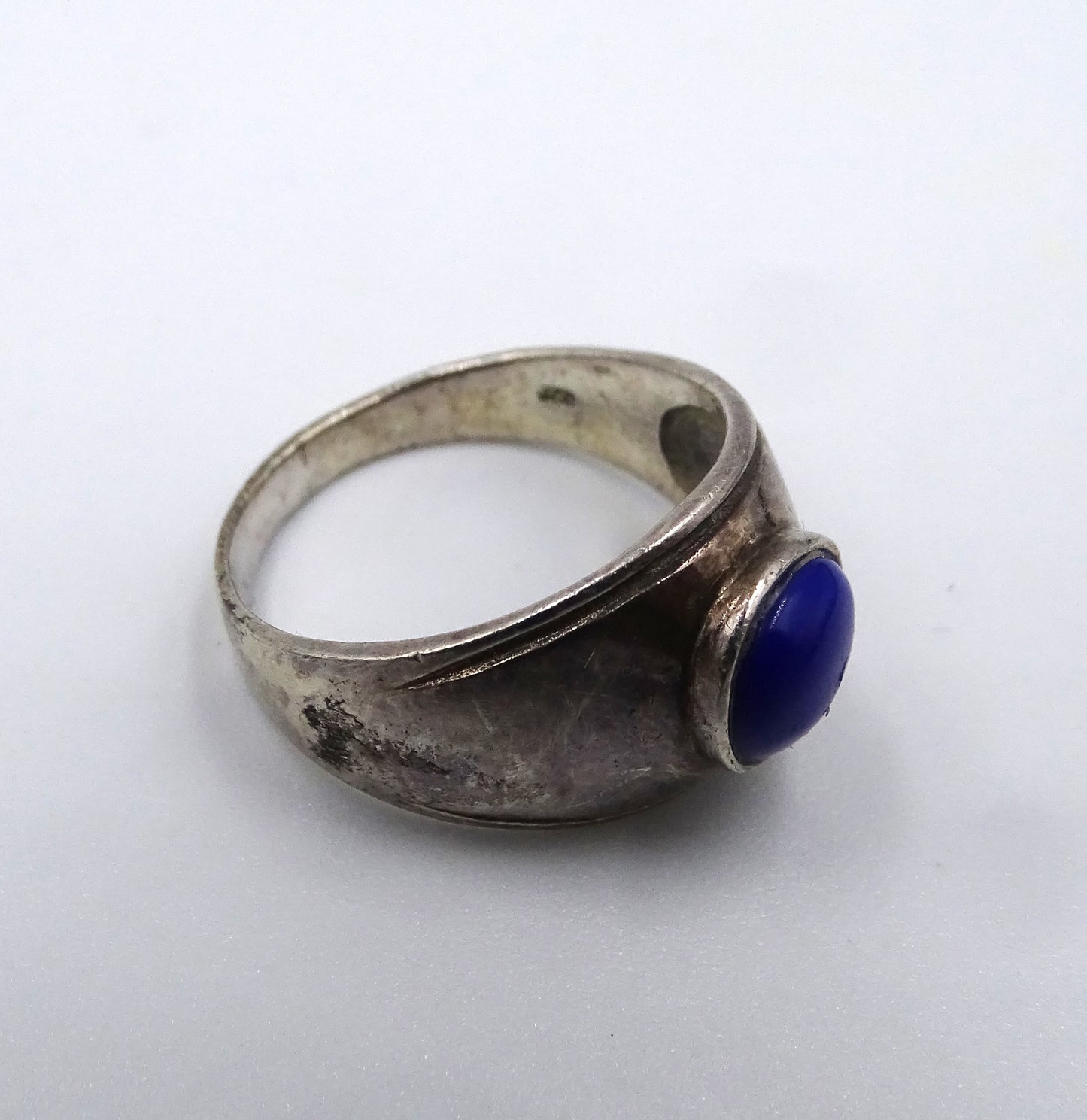 Eleganter Lapis Lazuli Silberring  - Größe 60