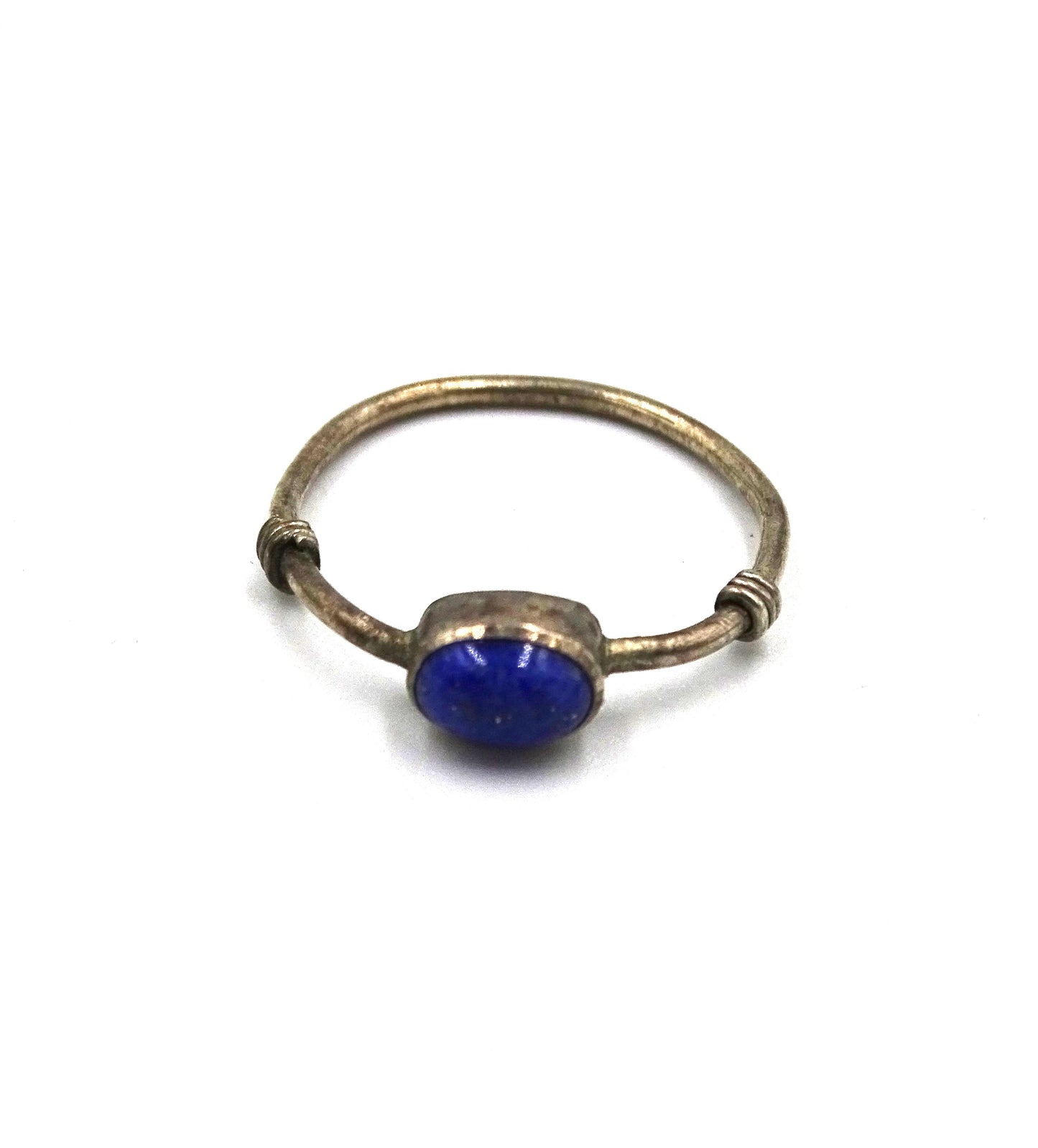 Exquisite Lapis Lazuli Ring, 925er Silber, Größe 56