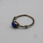 Exquisite Lapis Lazuli Ring, 925er Silber, Größe 56