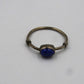 Exquisite Lapis Lazuli Ring, 925er Silber, Größe 56