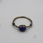 Exquisite Lapis Lazuli Ring, 925er Silber, Größe 56