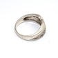 Vintage 925 Silber Ring mit Zirkonia (Größe 54)