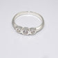 Vintage STE BEE Zirkonia Sterling Silber Ring, Größe 55