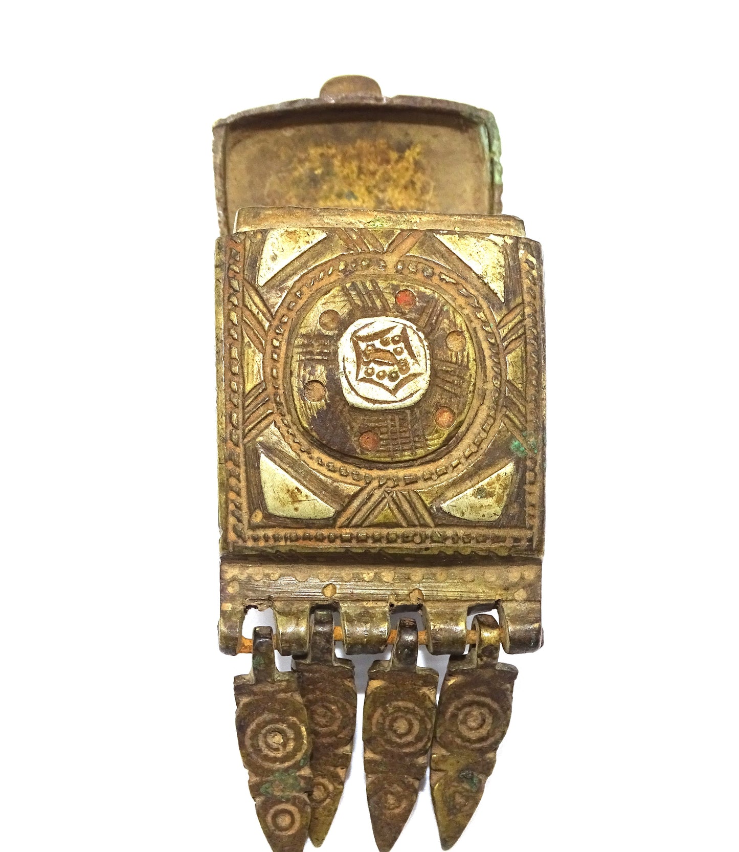 Antike Zündpulver-Gürtelkartusche aus dem Osmanischen Reich