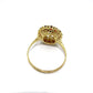 Antiker Granat Ring Handarbeit in 333 Gold, Größe 66