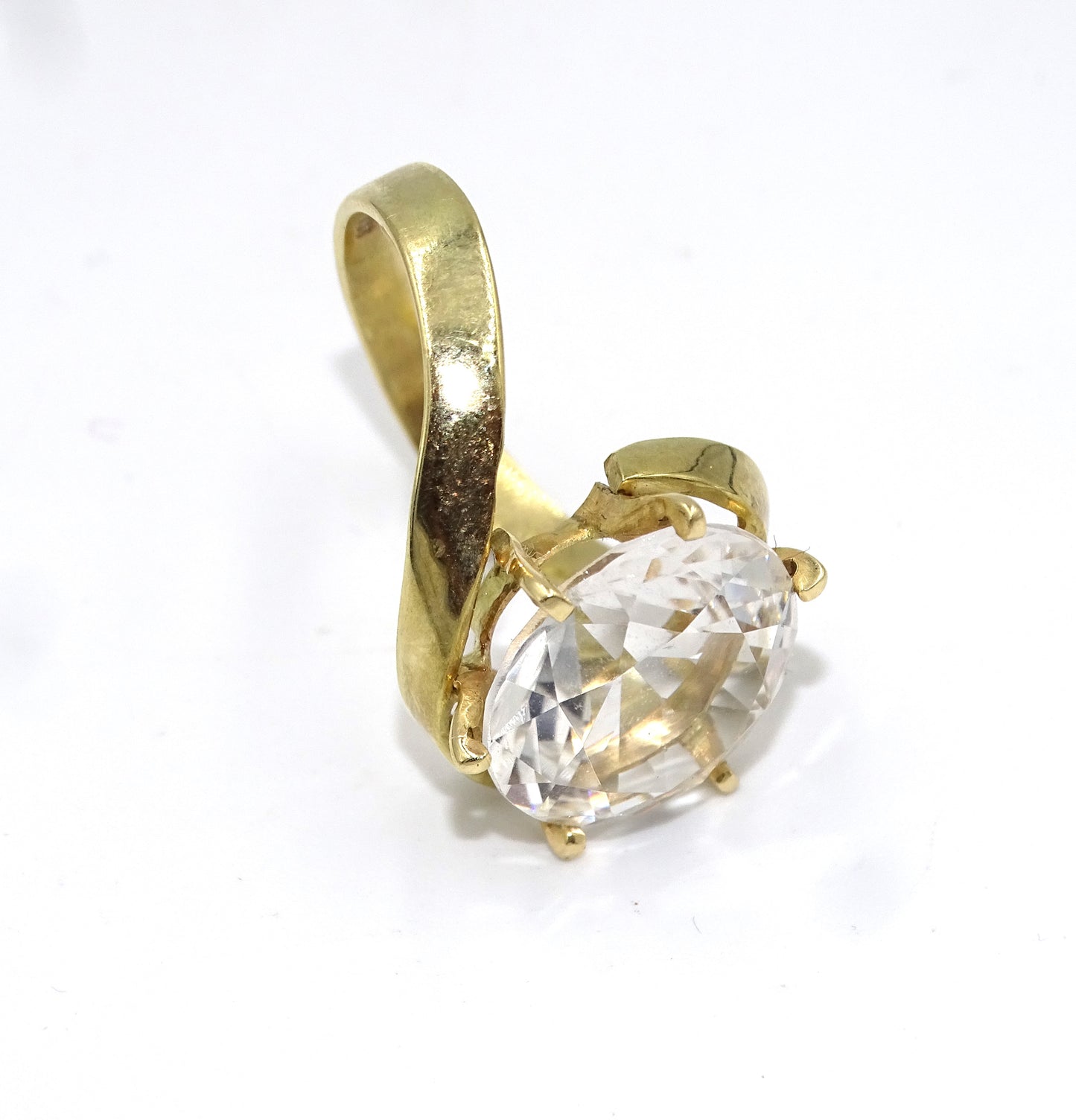 Designerring mit Großem Stein in Gold (Größe 61)