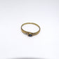 Vintage 333er Ring mit schwarzen Steinen