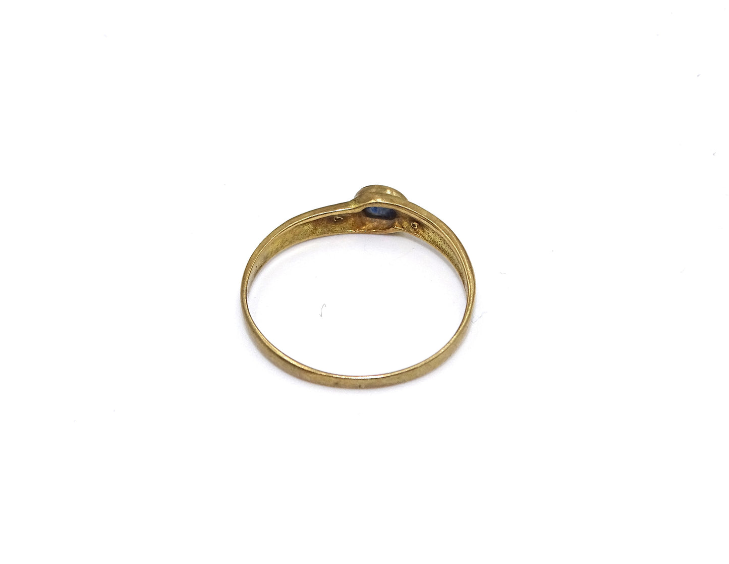 Vintage 333er Ring mit schwarzen Steinen