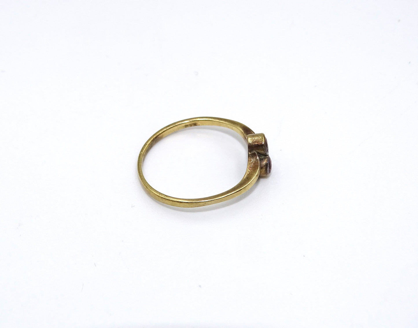 Rubin Ring aus 333er Gold - Größe 51