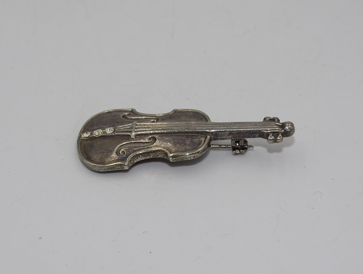 Vintage Geigen Brosche/Anstecknadel