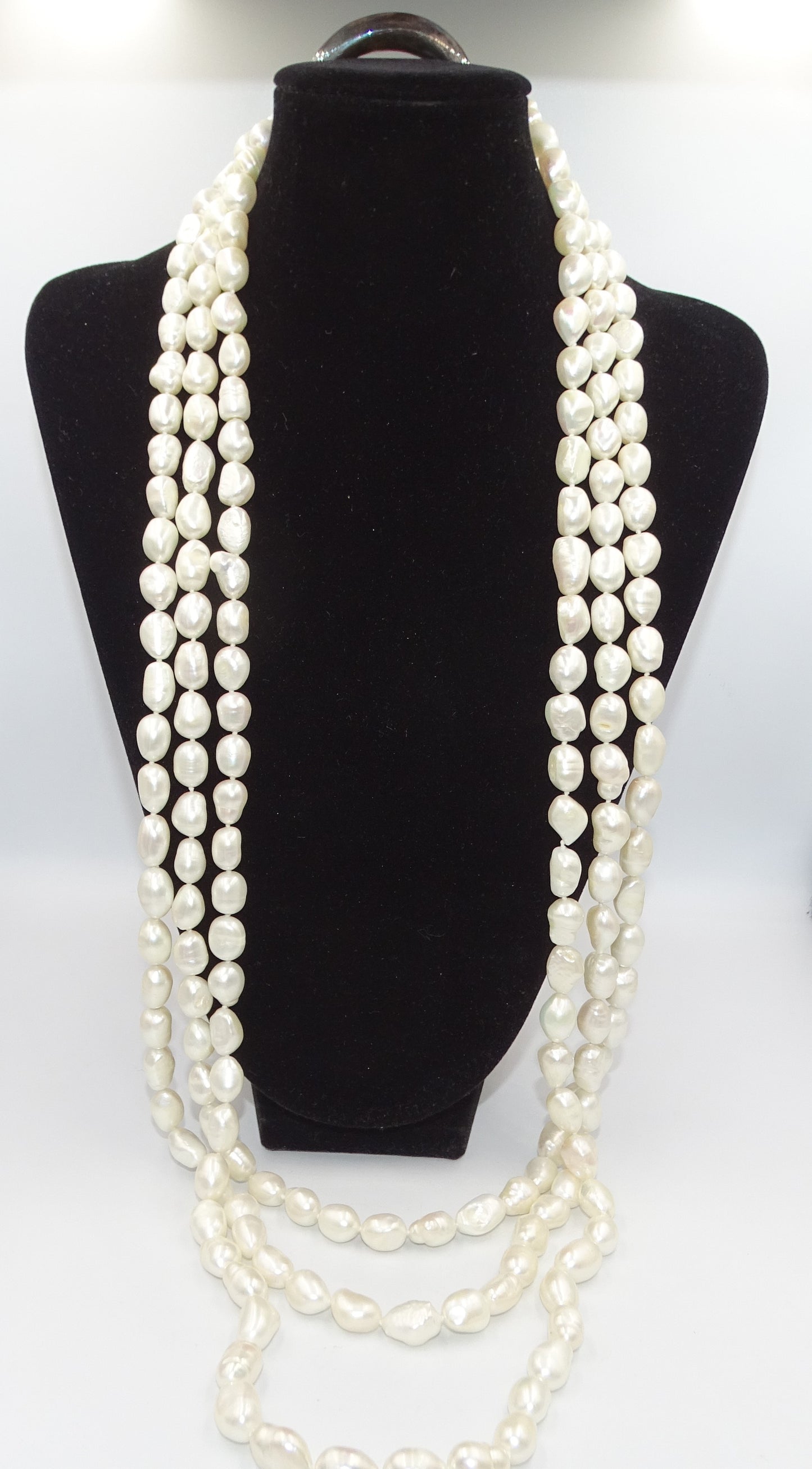 Tiffany &Co Paris 925 Perlenkette, 3-Strang