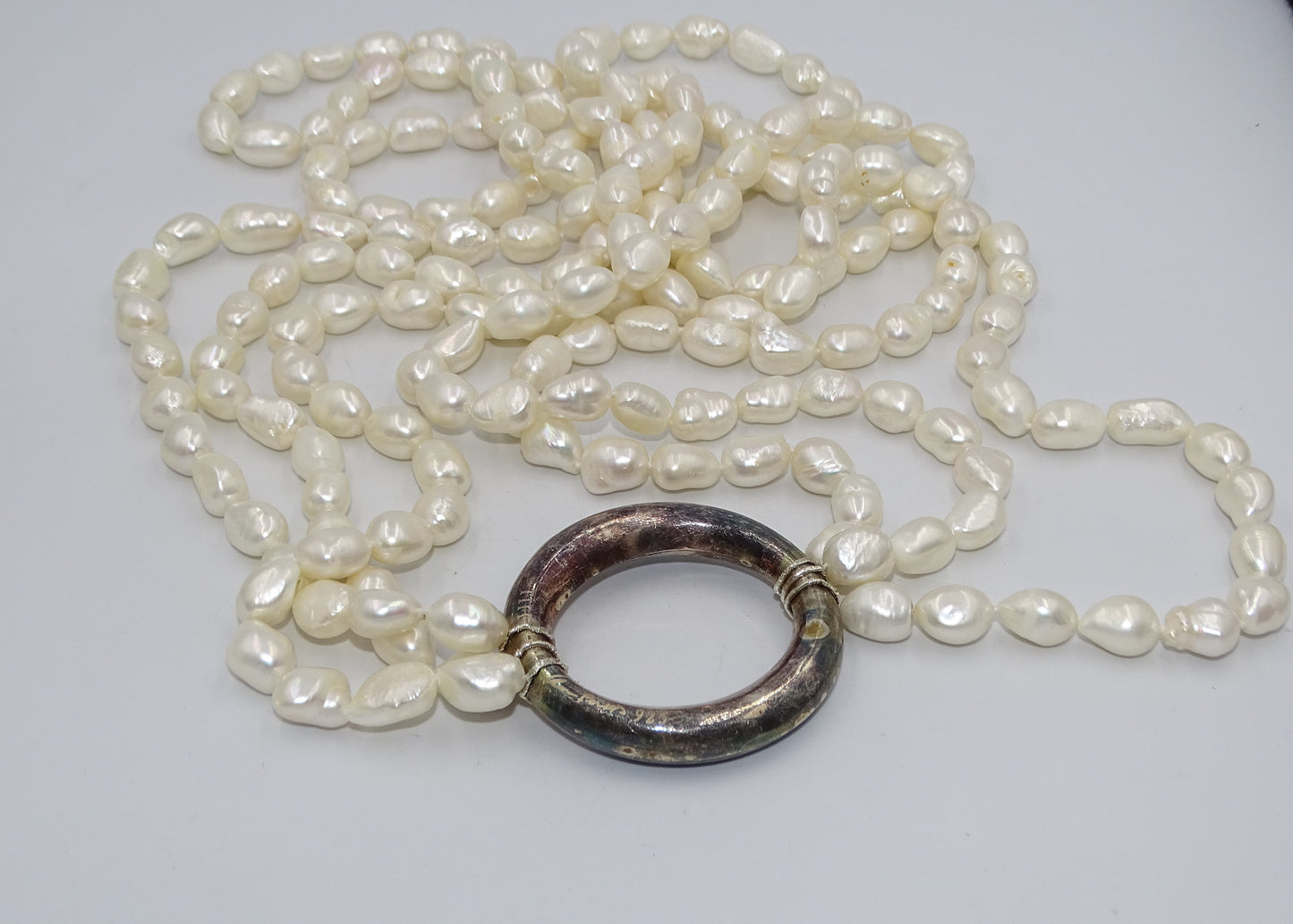 Tiffany &Co Paris 925 Perlenkette, 3-Strang