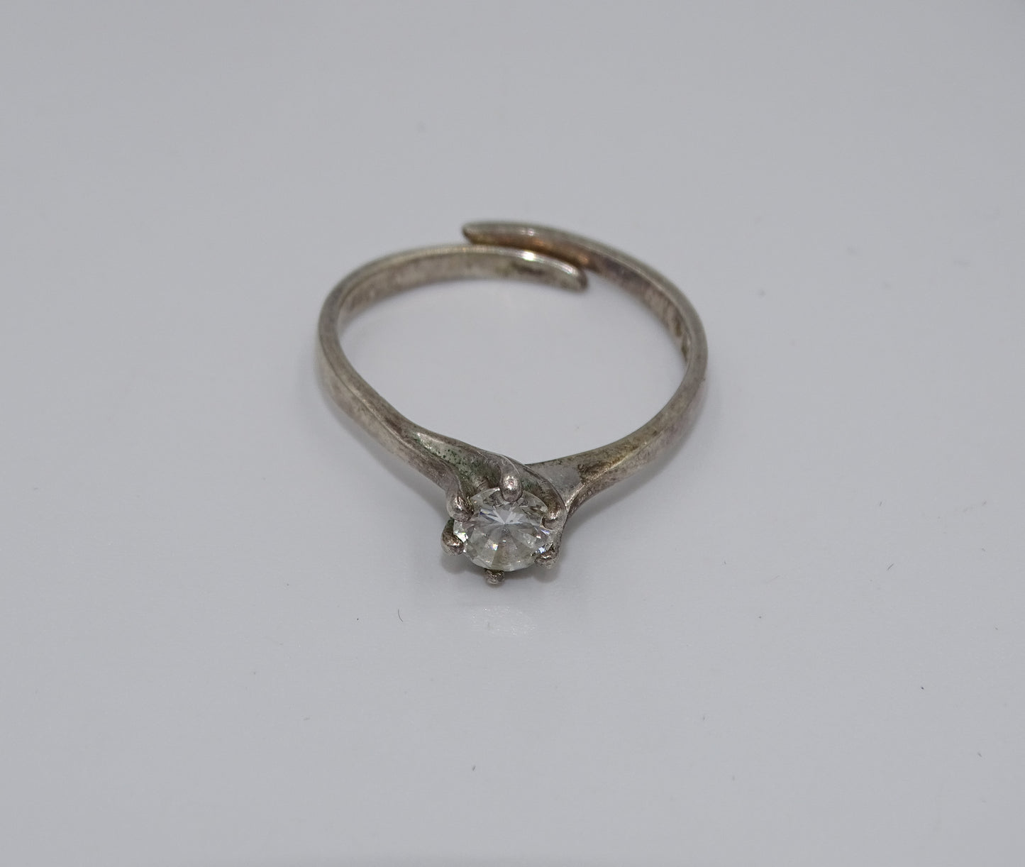 Verstellbarer Ring aus 835er-Silber Gr.56