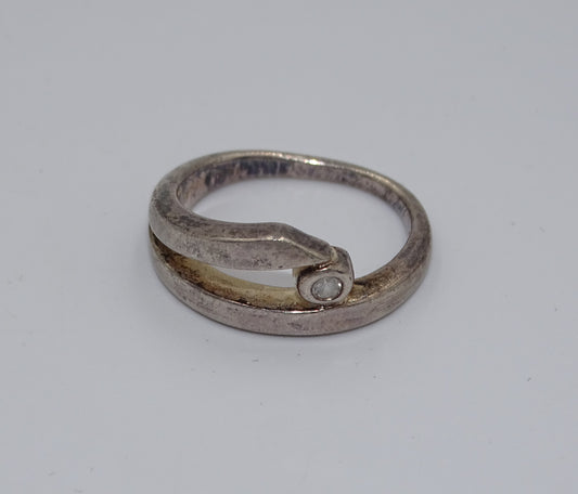 Design-Ring aus 925er Silber - Größe 53