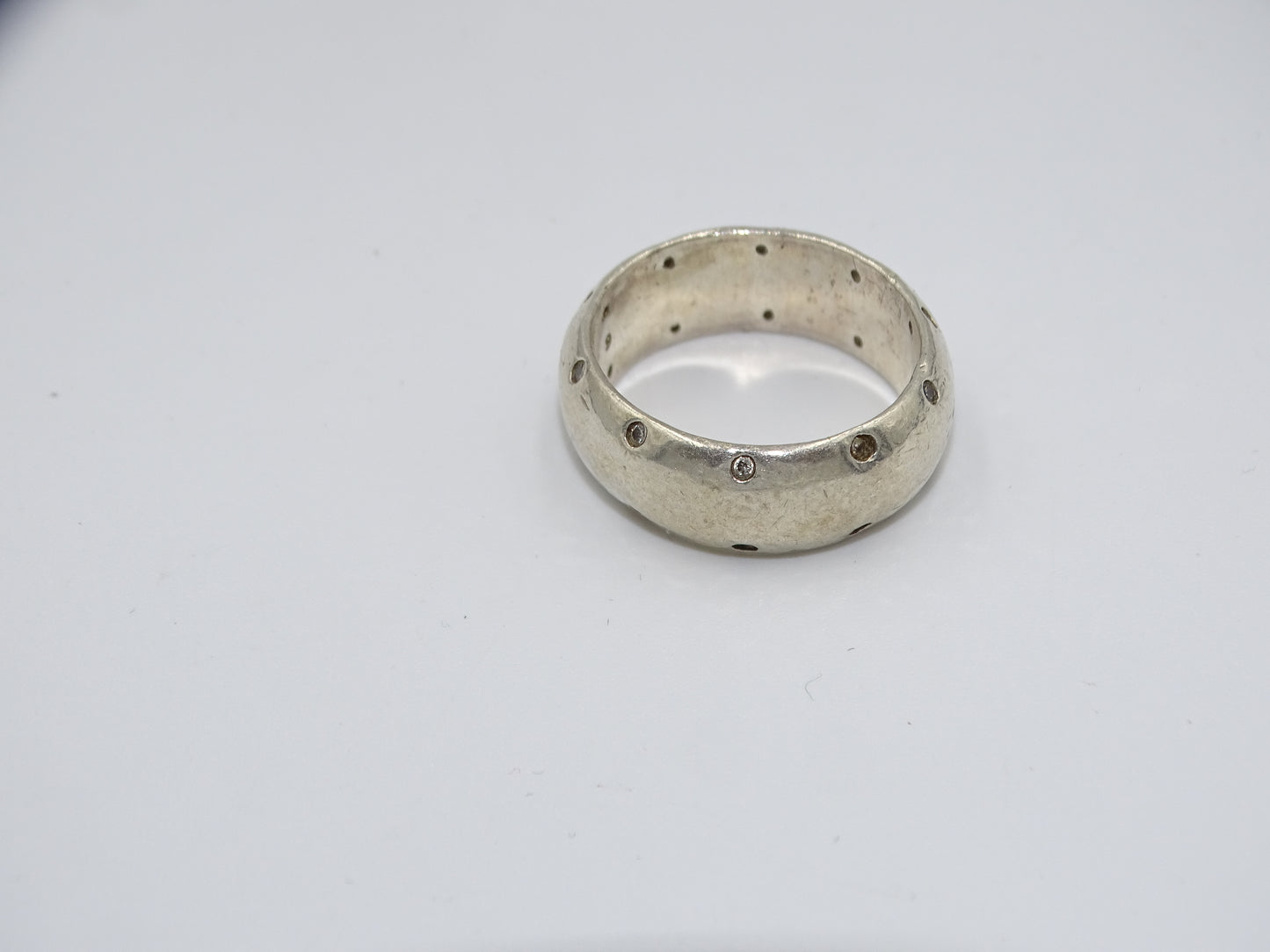 Unisex Design-Ring aus 925er Silber - Größe 58