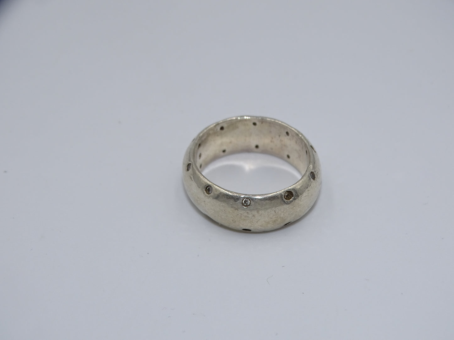 Unisex Design-Ring aus 925er Silber - Größe 58