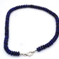 Elegante Vintage Lapislazuli-Kette mit 925 Silberverschluss – ca. 44 cm