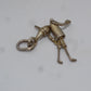 Vintage Gelenk Pinocchio Puppe Sterling Silber Halsketteanhänger