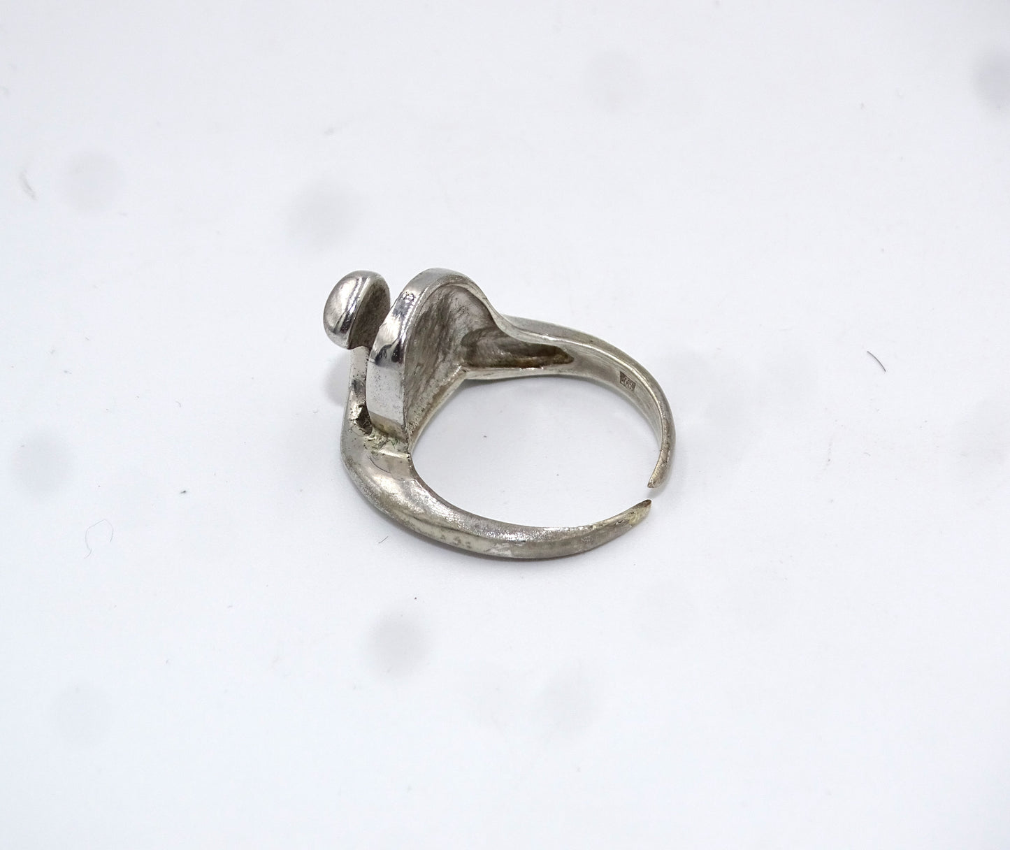 Design Silber 835 Ring "KR 159 Signiert" - Größe 56