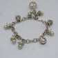 925 Vintage Sterling Silber Charms Armband