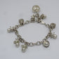 925 Vintage Sterling Silber Charms Armband